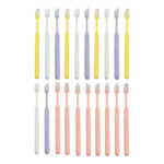 Plastic Toothbrush With Plastic Round Box (20 pcs Set)