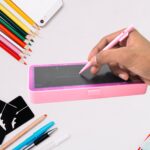 LED Pen Case with Writing Pad & Compass ?Multifunctional School/Art Tool (1 Pc)