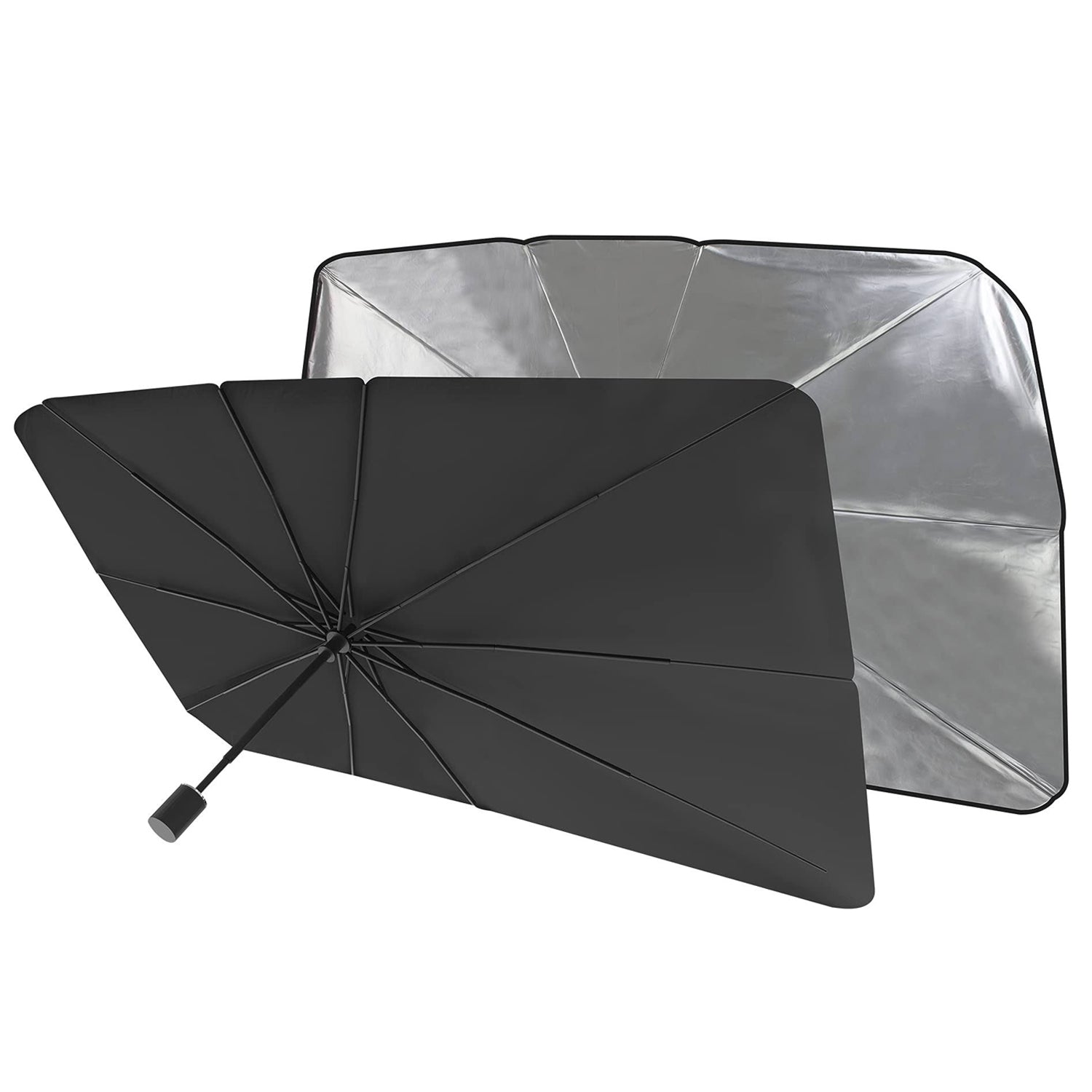02_eb982fb4-364d-42c2-ab9e-7f2cd1b2f2f5.jpg Foldable Car Windshield Sunshade for Heat & UV Protection ?Compact Sun Blocker for Front Windshield (1 Pc) - Image 1