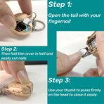 Keychain Nail Clipper Small Nail Clippers Multicolor (1 Pc) - Image 4