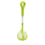 Multi-Functional One-Handed Plastic Manual Mashed Potatoes Masher Comfort Grip, Stainless Steel Spring Design (1 Pc)