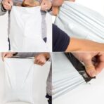 Tamper Proof Polybag Pouches for Shipping & E-commerce | 8 x 11 Inch Secure Mailing Cover | Self-Seal, Water-Resistant - Image 4