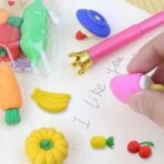 Mix Design Fancy Stylish Colorful Erasers (1 Set 3 Pc Set) - Image 3