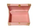 Jewelry Box Organizer for Women ?Luxury Storage Box , Lockable Display Case for Rings, Necklaces, Watches & Accessories Availabel in Black, Red,Pink,Golde ,White (Pink) - Image 3